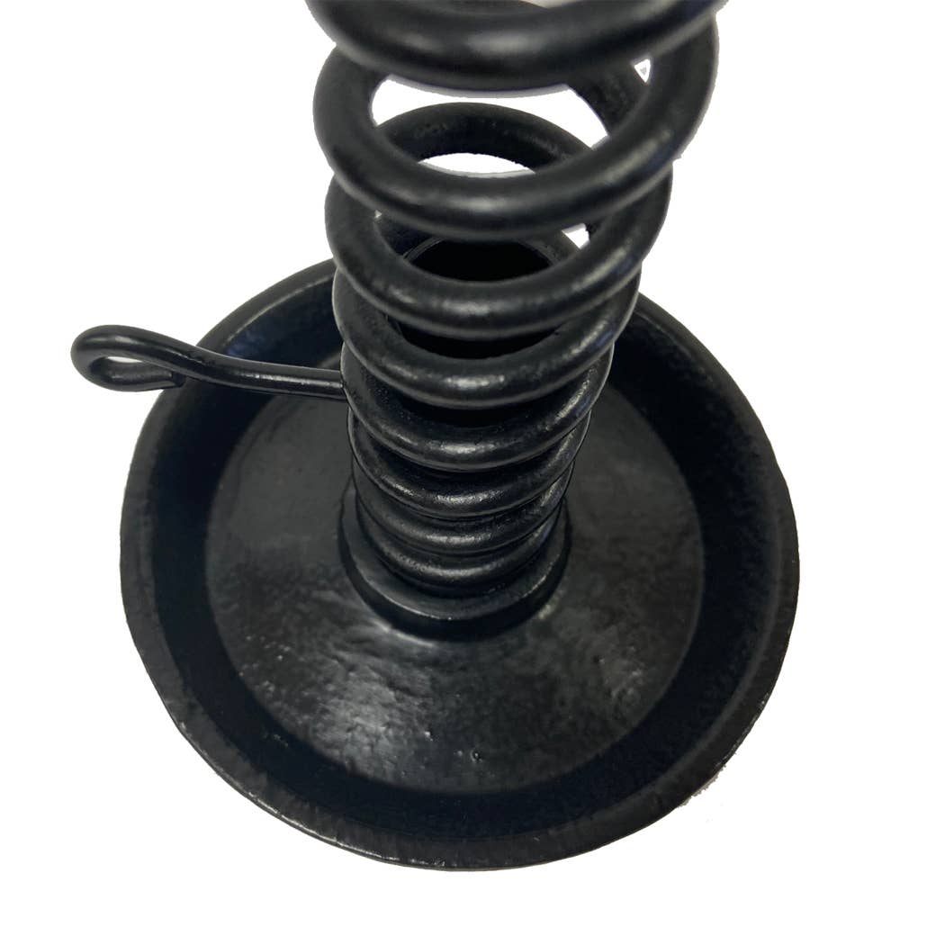 10" Iron Spiral Courting Candle Holder