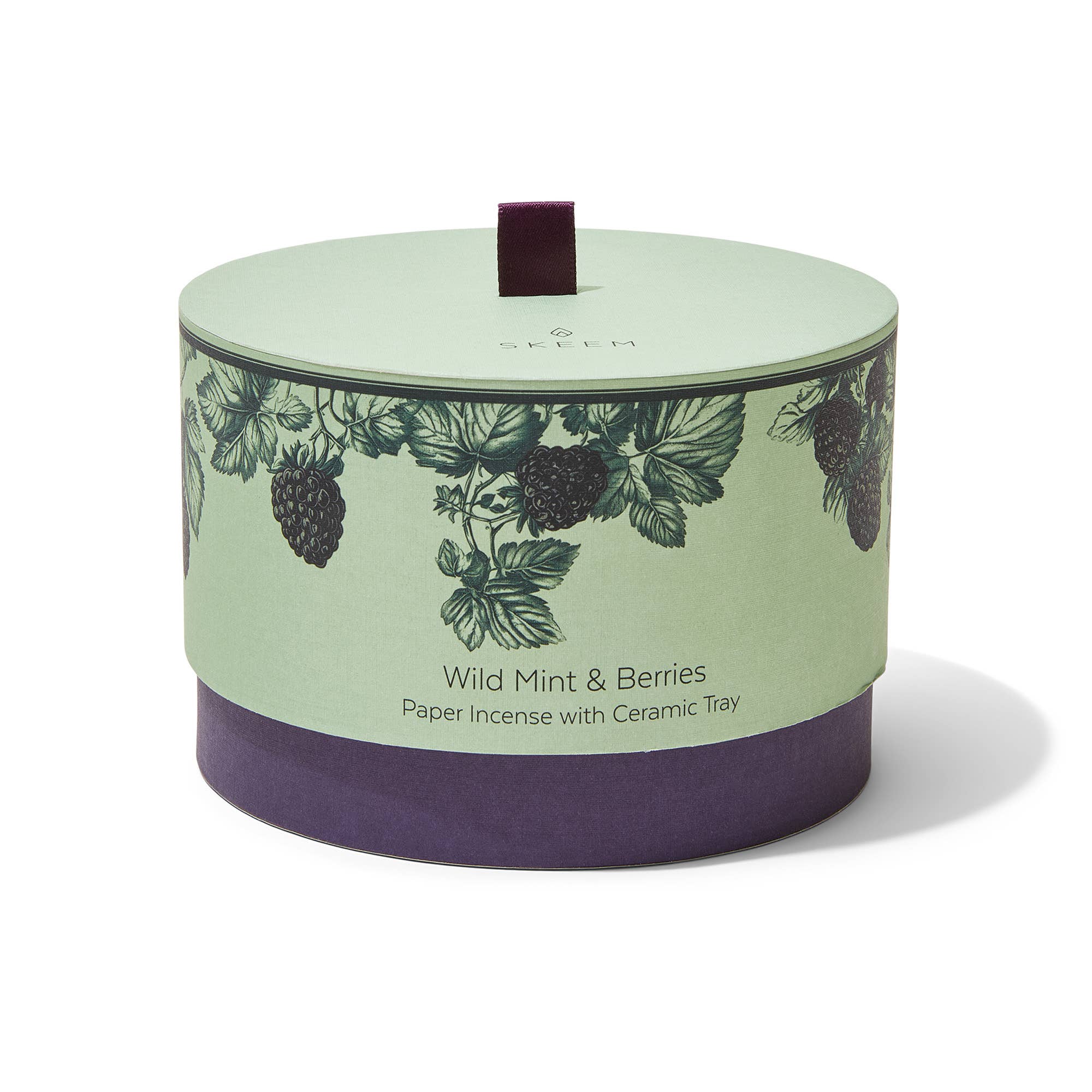 Verdant Incense Paper with burner, Wild Mint & Berries