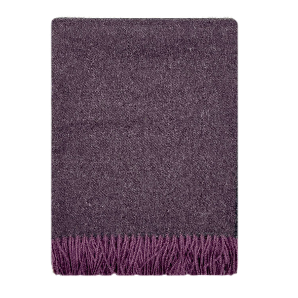 100% Baby Alpaca Throw - Elderberry