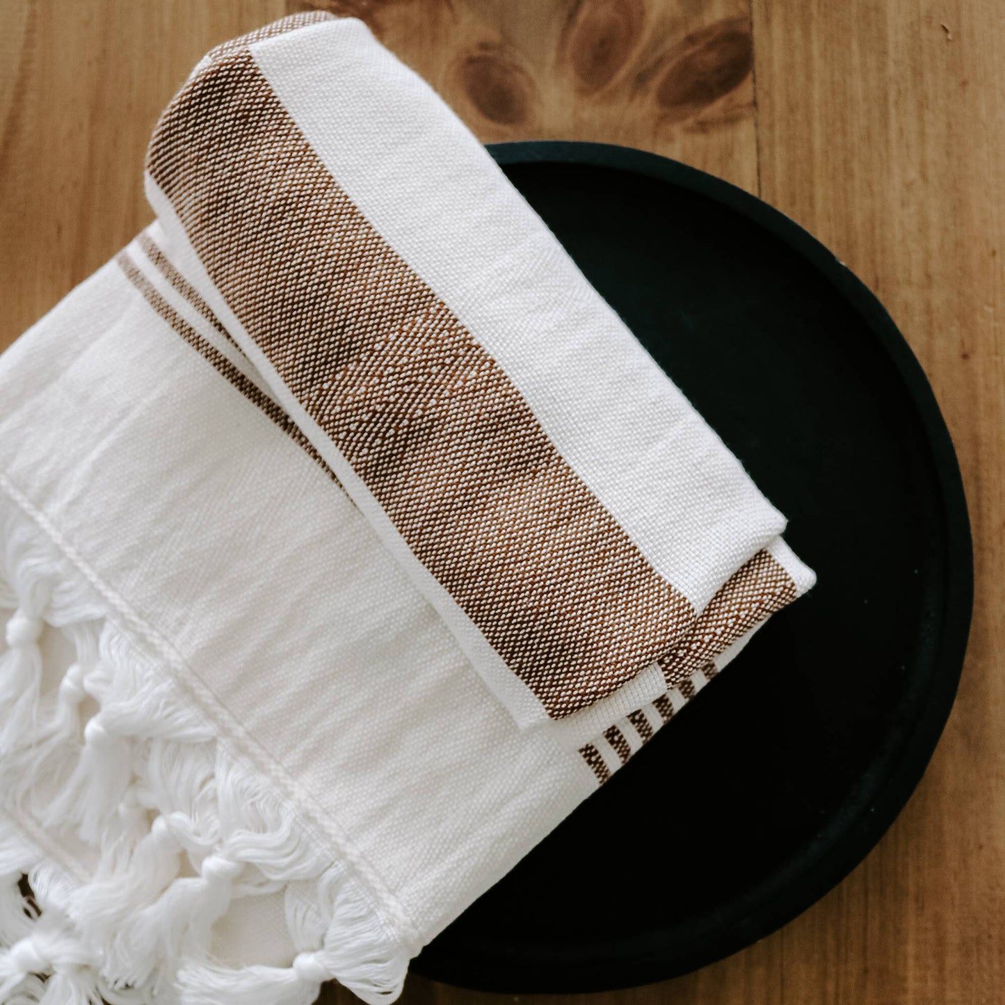 Turkish Cotton Hand Towel - Neutral
