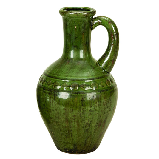 Ceramic green vase