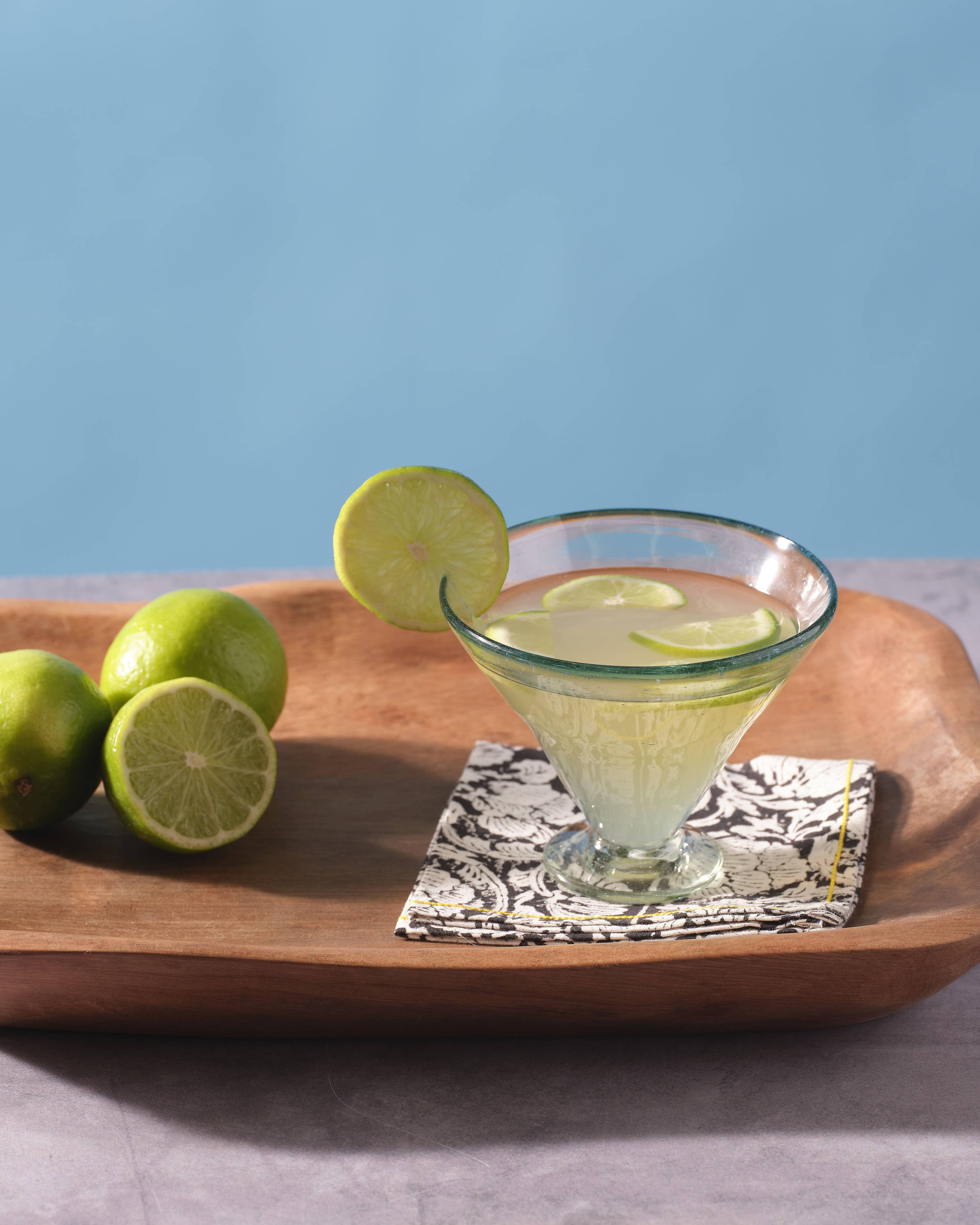 Aqua Rim Margarita Glass | Glassware Cocktail
