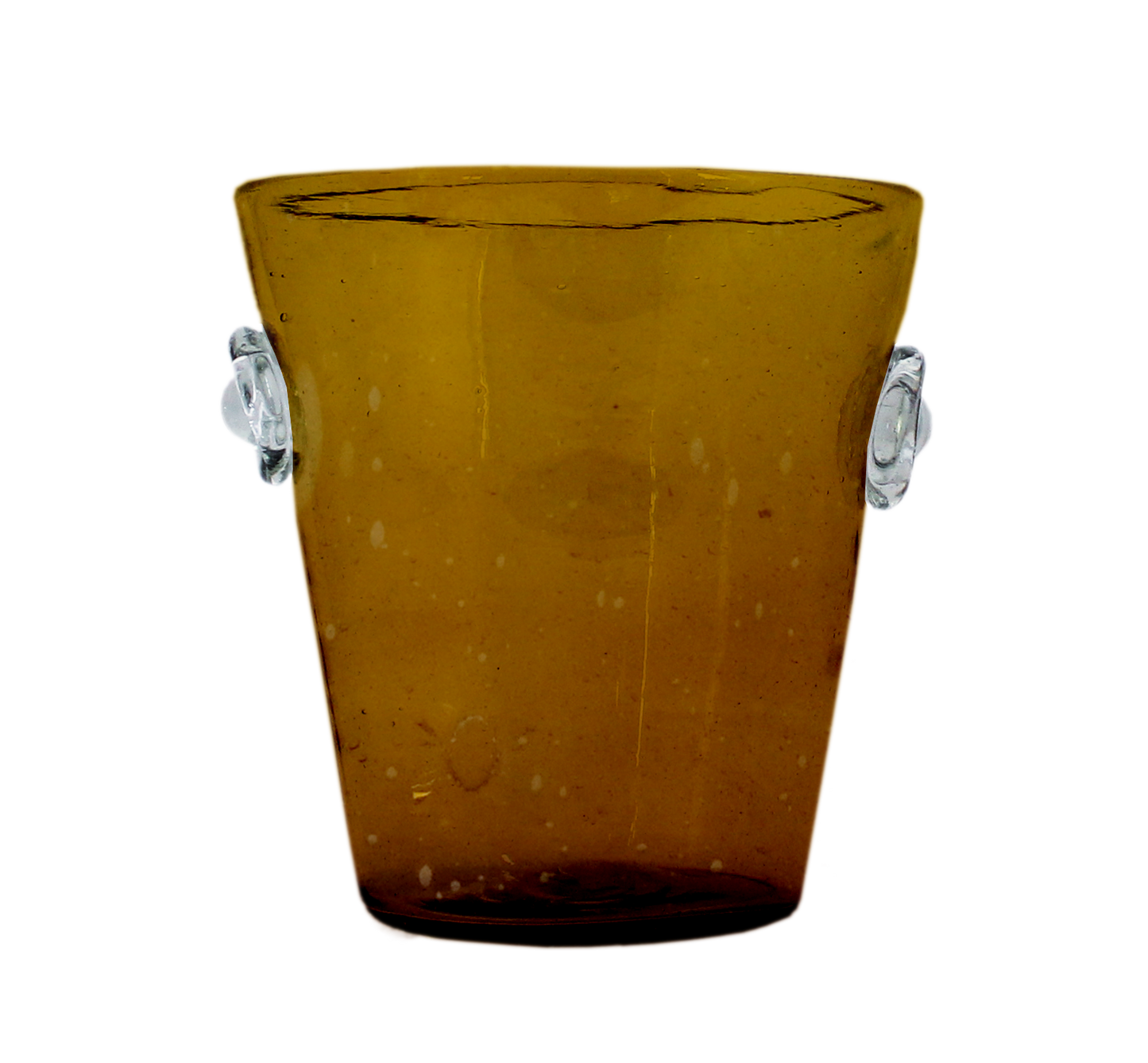 Glass Amber Ice Bucket Fall/Thanksgiving Decor 2024