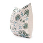 Sage Ribbon Suzani Pillow: 20" W x 20" H