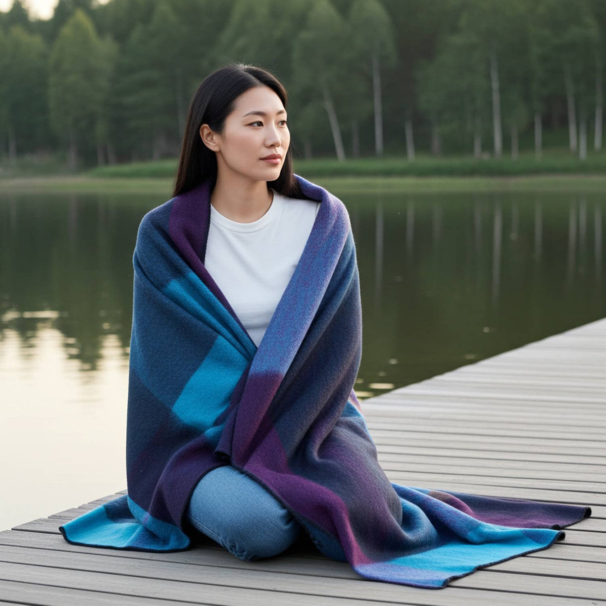 Alpaca Throw Blanket - Nightfall: Blanket     (70x90)
