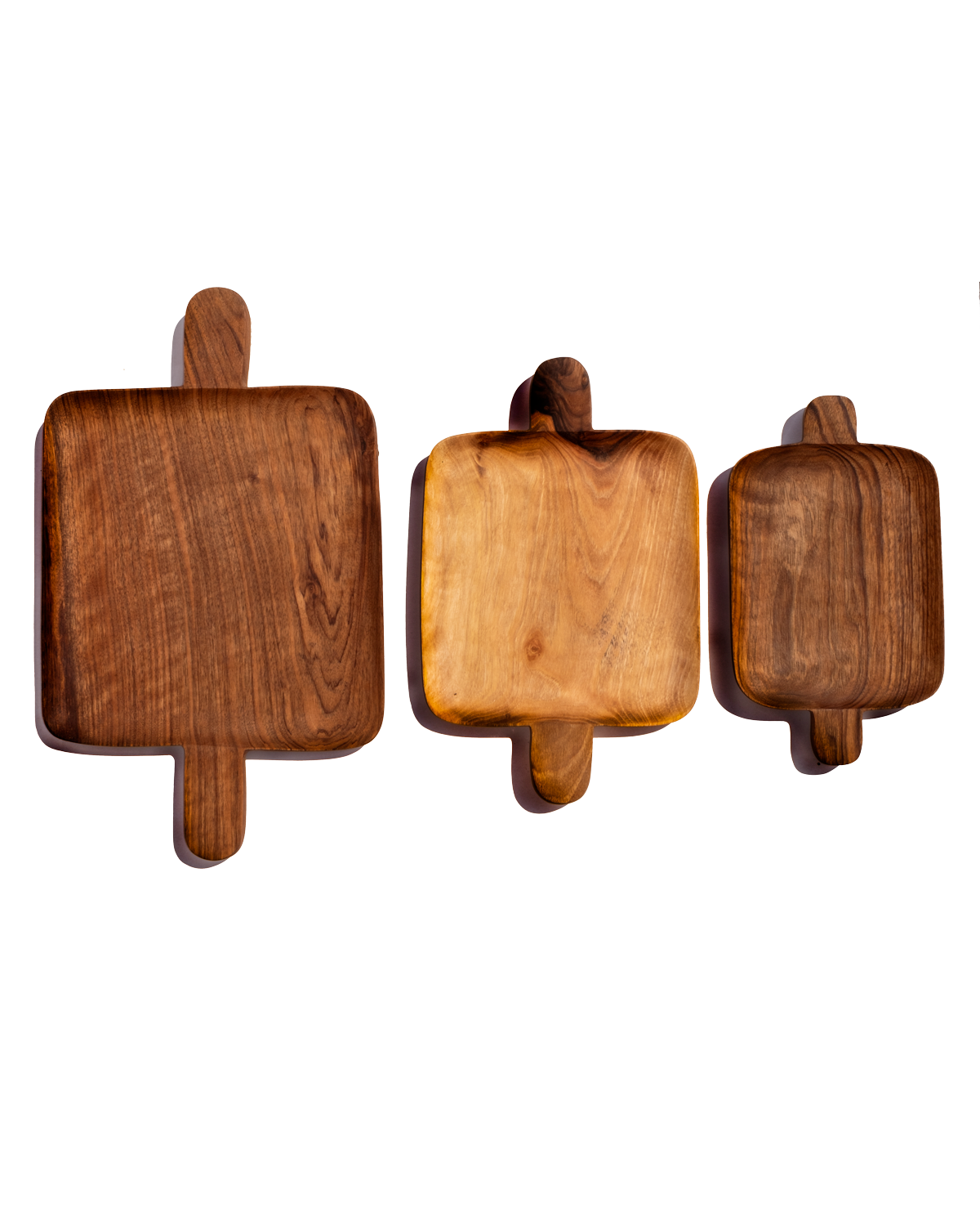 Walnut Double Handed Tray: Large