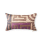 Plum Patchwork Kuba Cloth Pillow