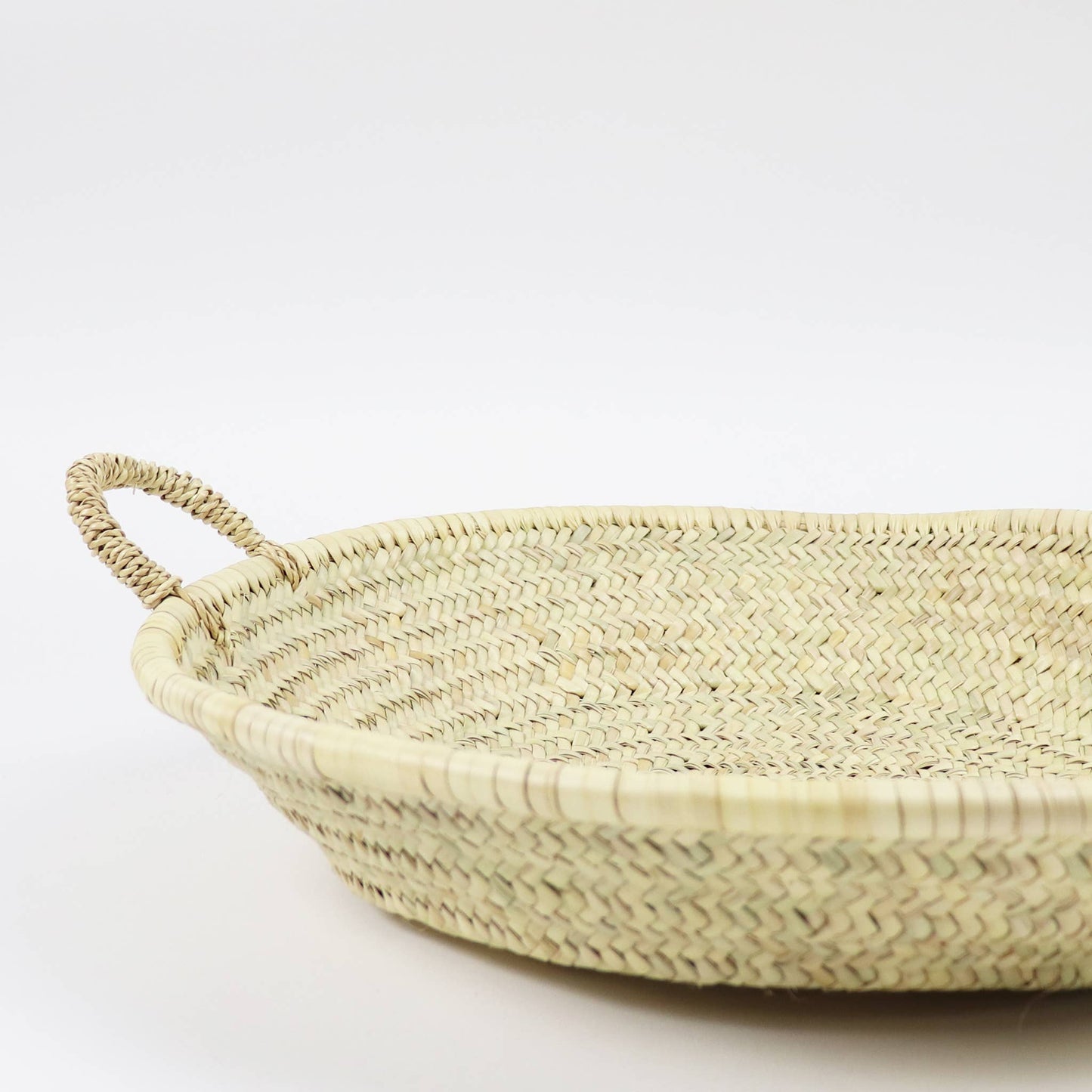 Moroccan Straw Woven Plate: Large