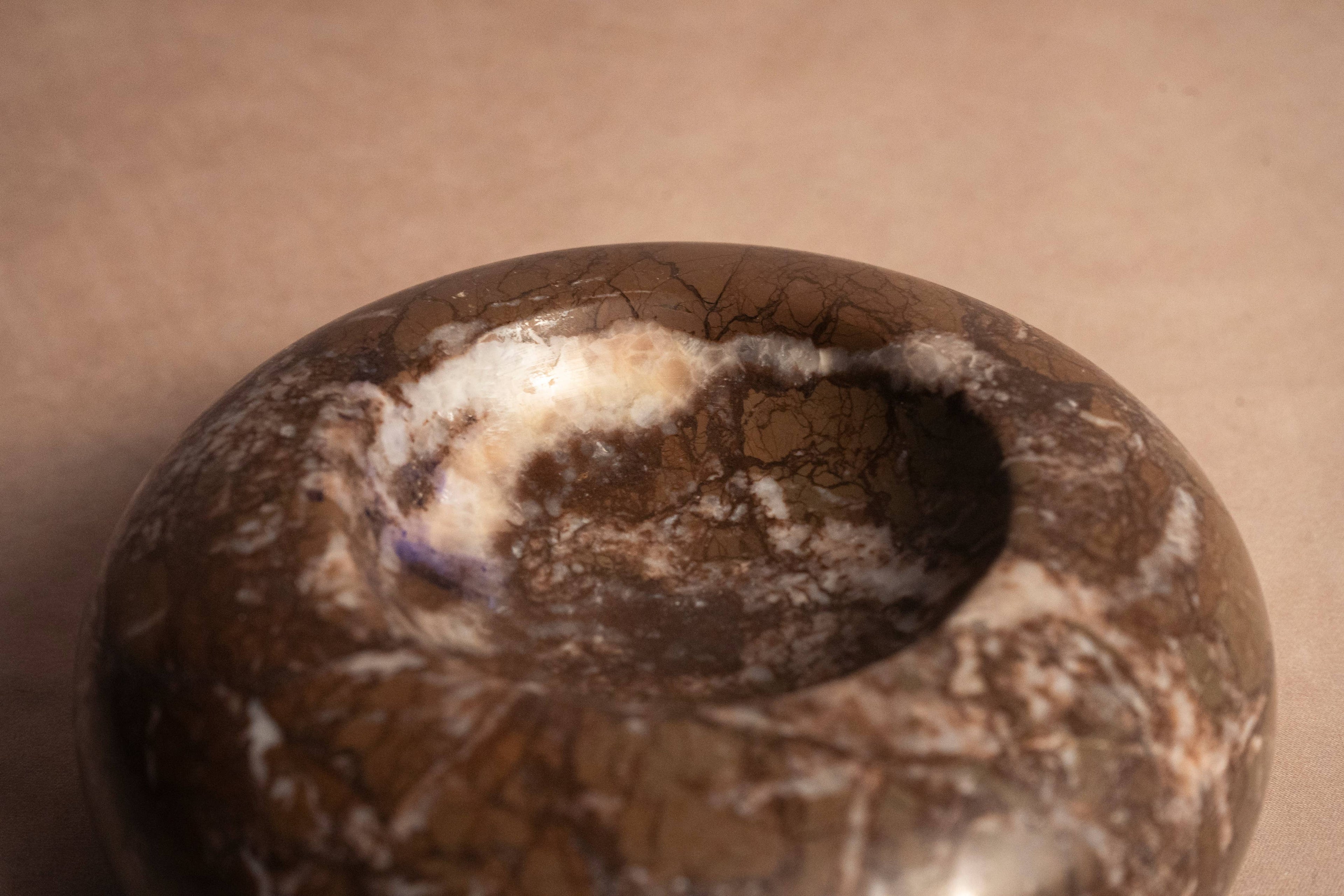 Donut Jewelry Dish - Dark Marina Pink Marble