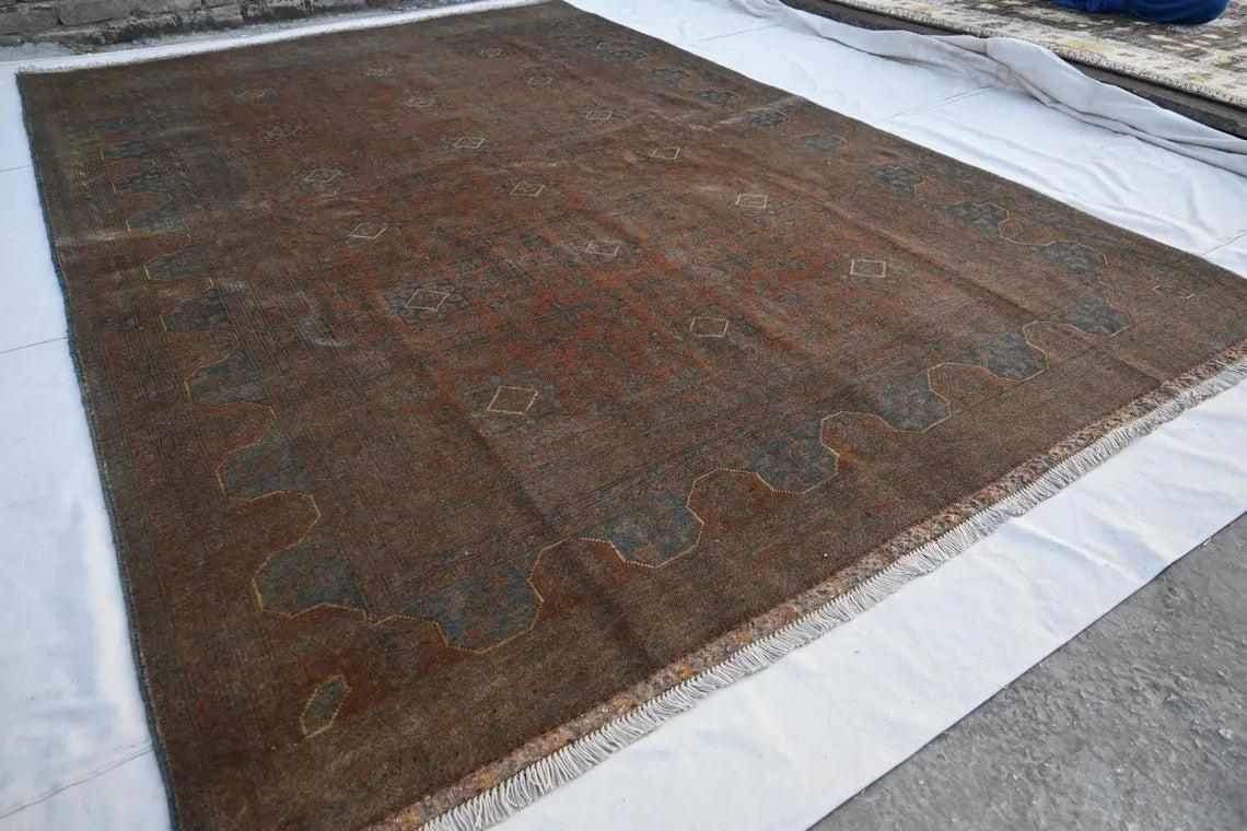 7x10 Soft Pile Turkmen Tribal rug