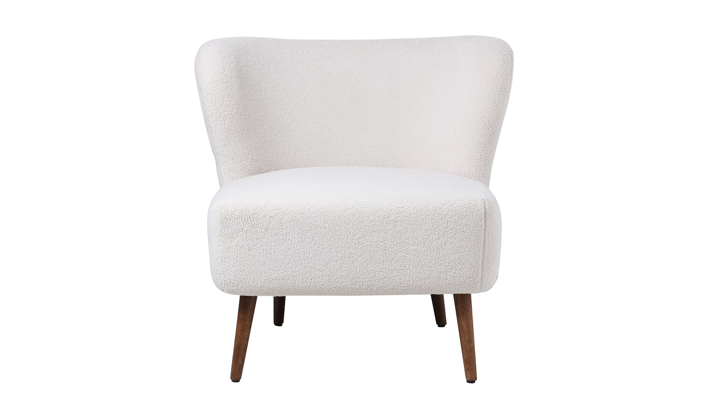 MARGOT ACCENT CHAIR VEGAN SHEARLING