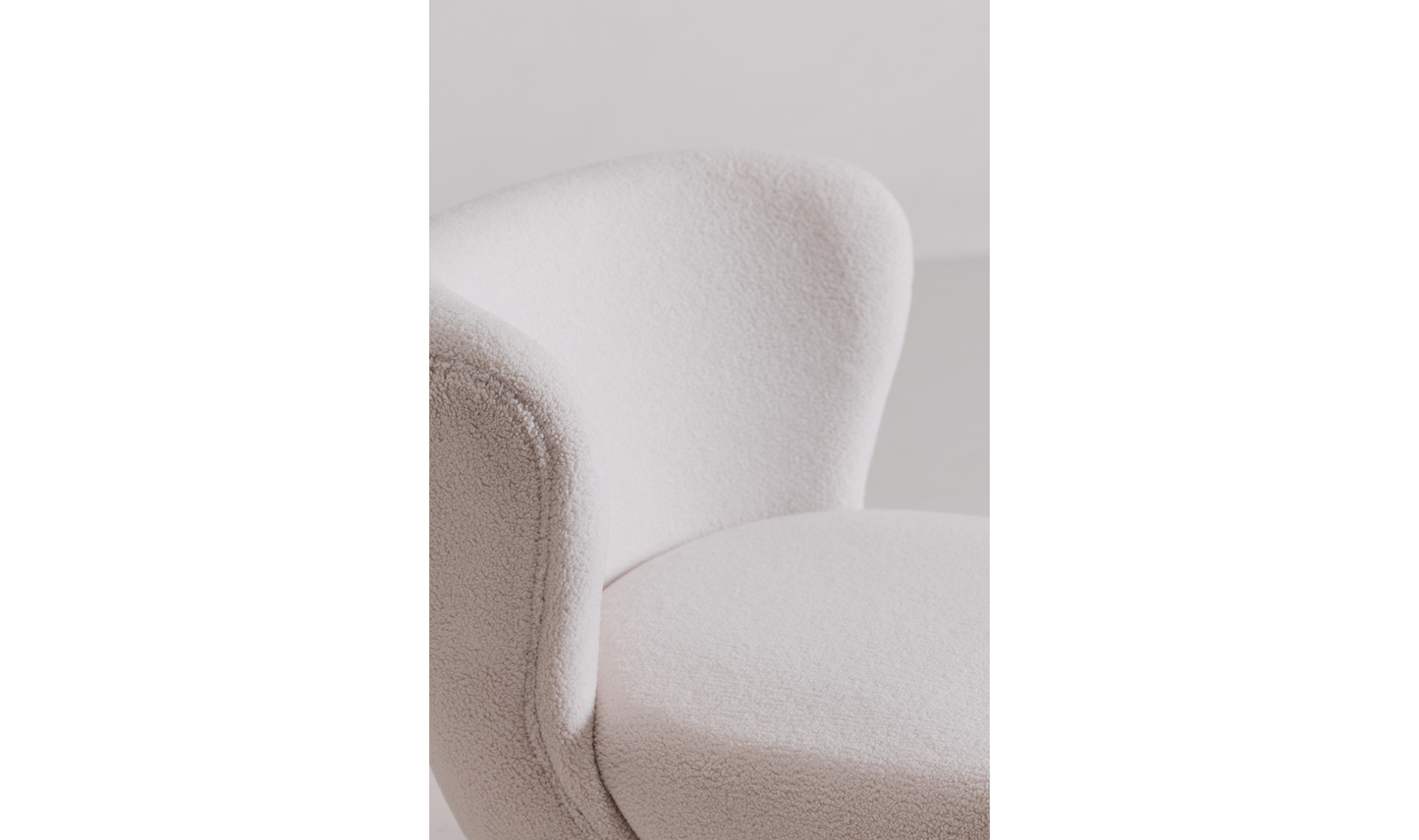 MARGOT ACCENT CHAIR VEGAN SHEARLING