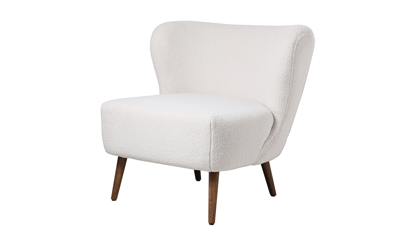 MARGOT ACCENT CHAIR VEGAN SHEARLING