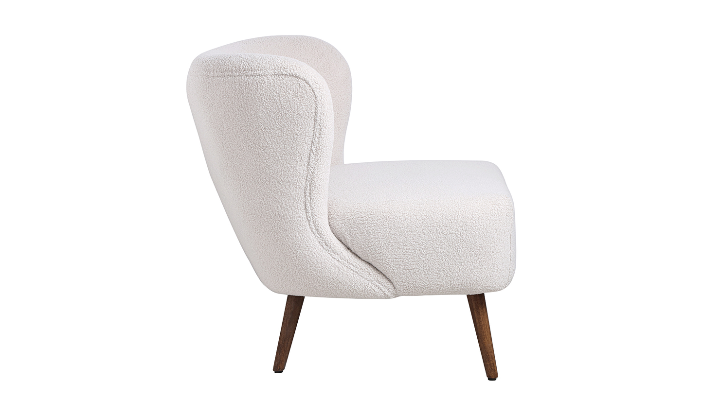 MARGOT ACCENT CHAIR VEGAN SHEARLING