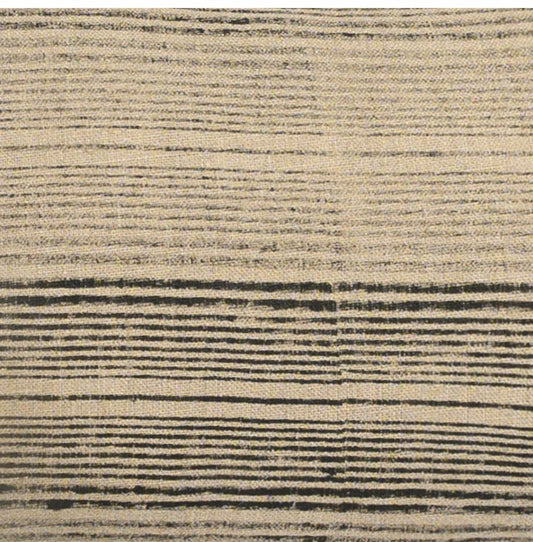 Stripes Shades of Noir 22" x 22" Solid Linen With Insert