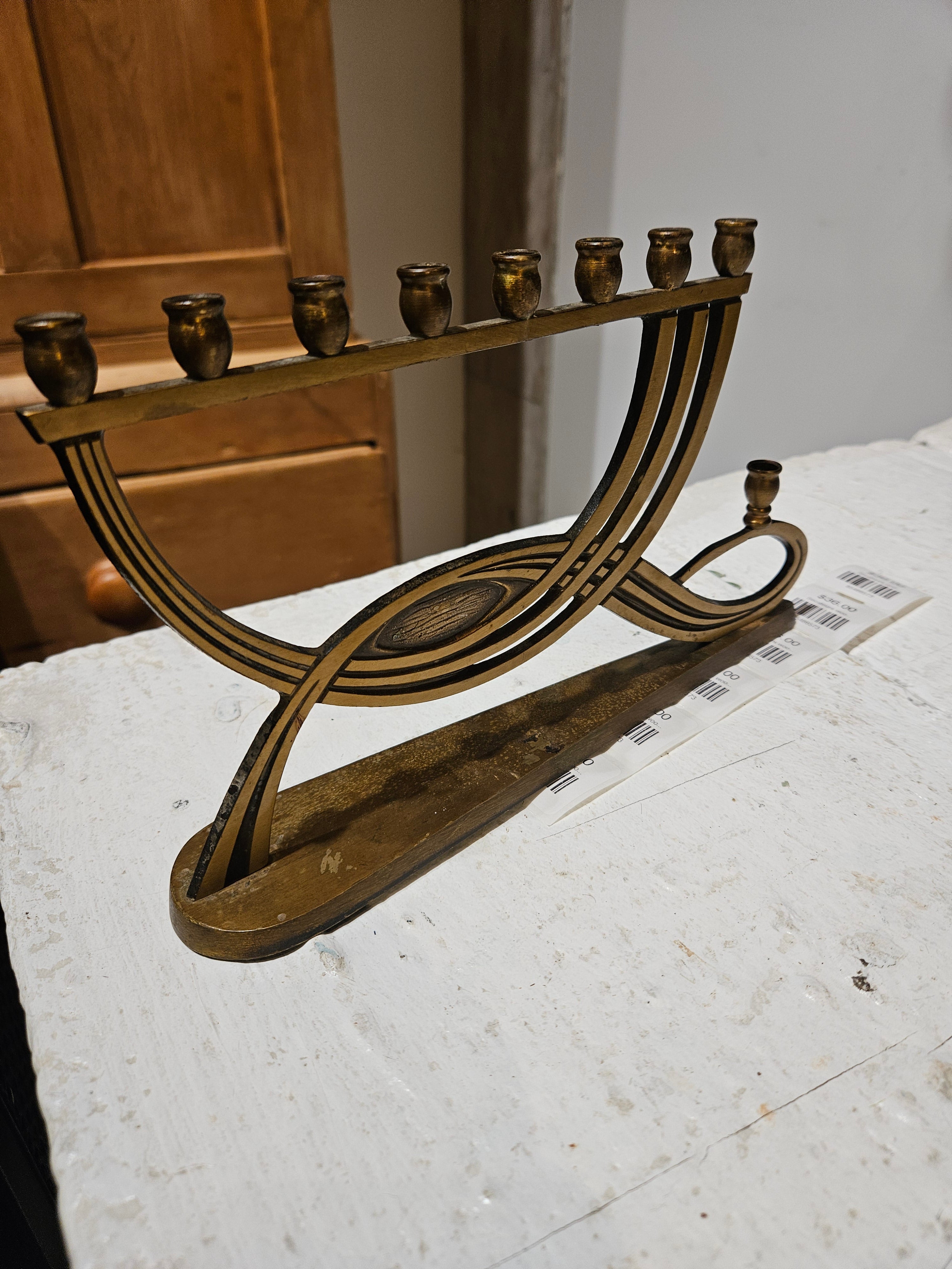 Vintage Brass Menorah