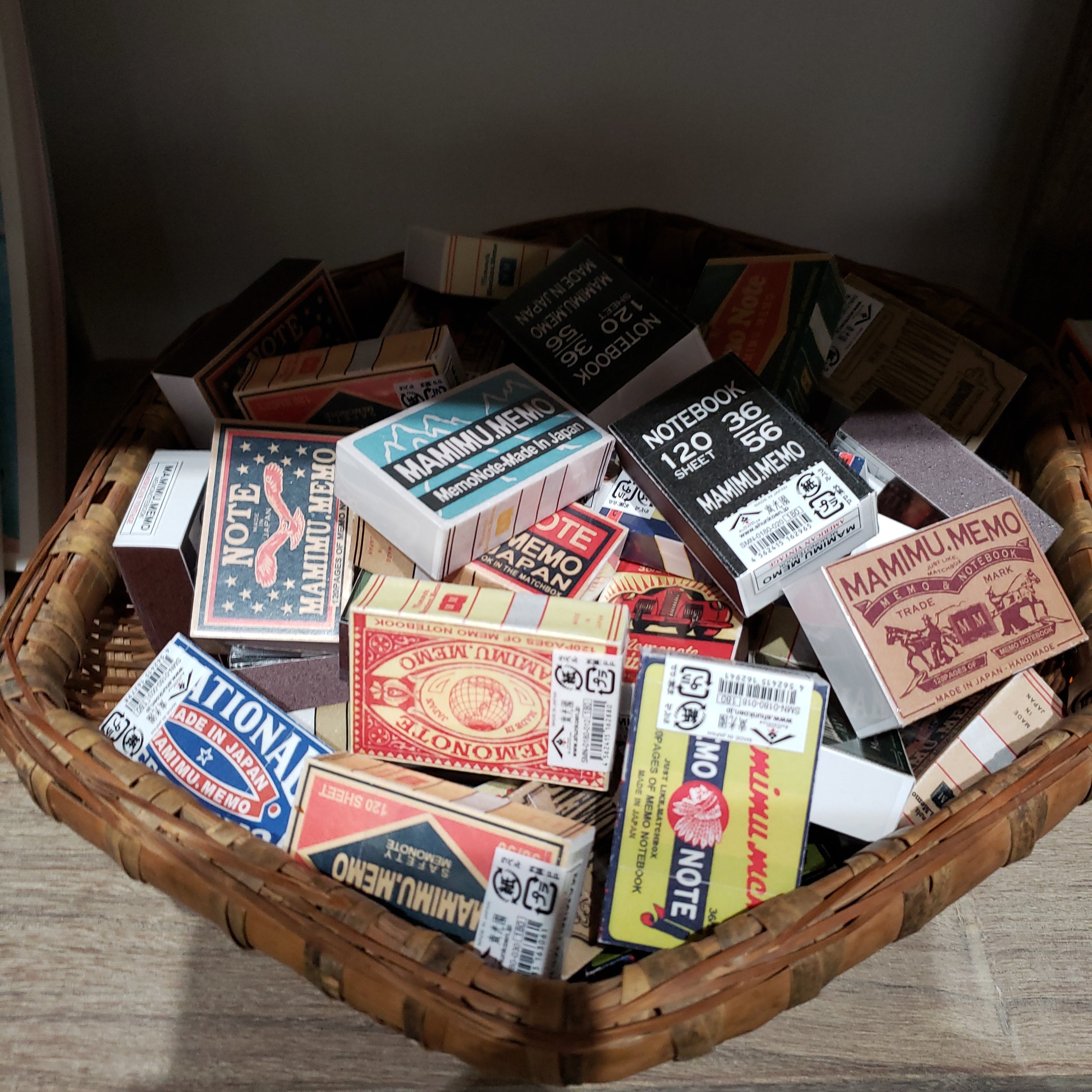 matchbox style notebook