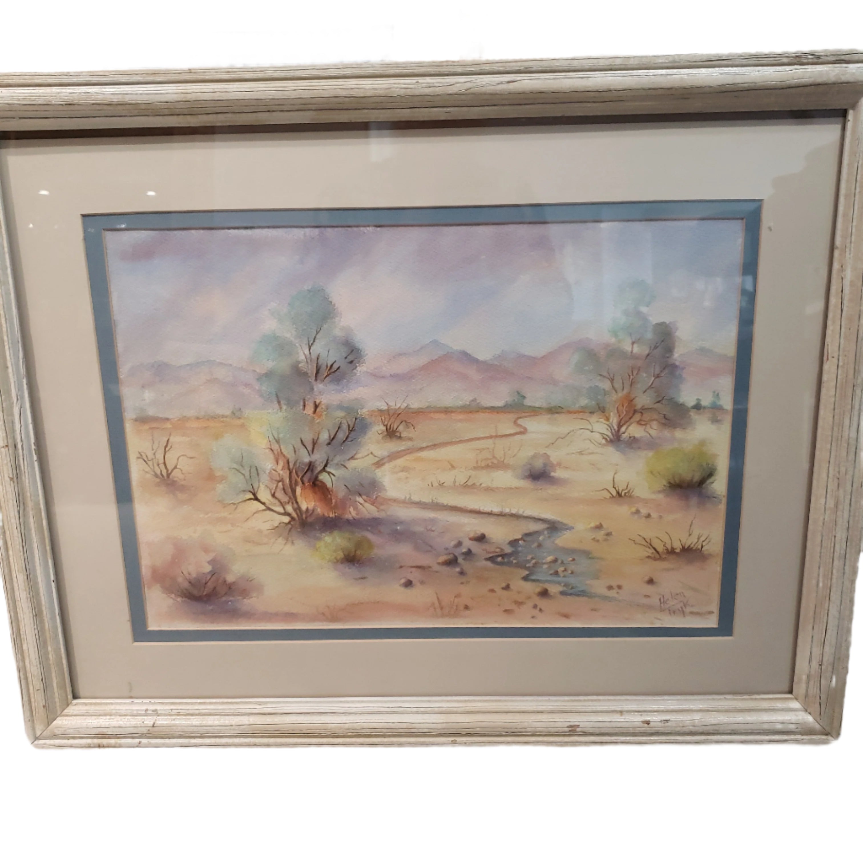 Vintage desert water color