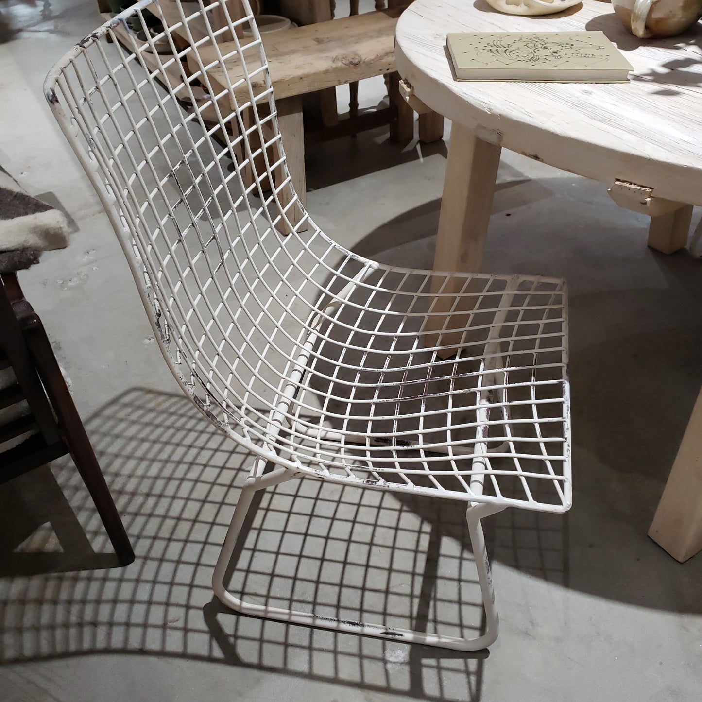 White Metal Chair