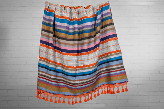 Mexican Handloomed Blankets: Multi