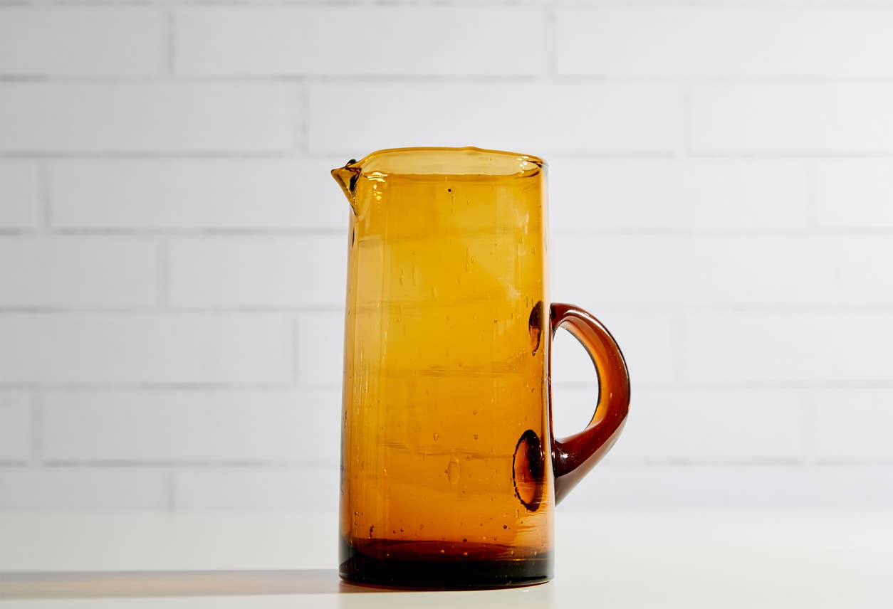 Moroccan Cone Jug - Amber