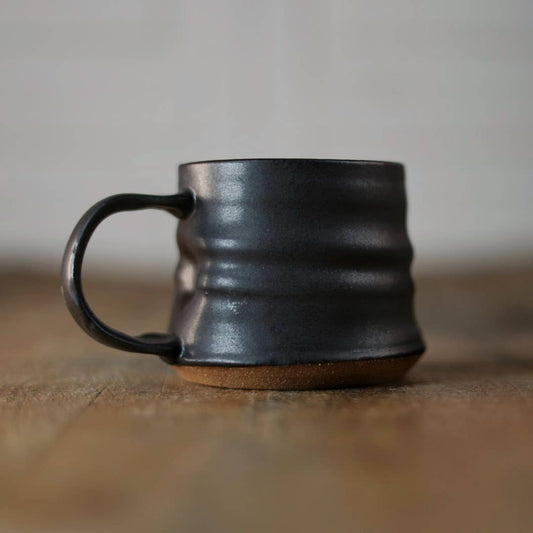 Petite Mug | Black handmade ceramic pottery espresso cup