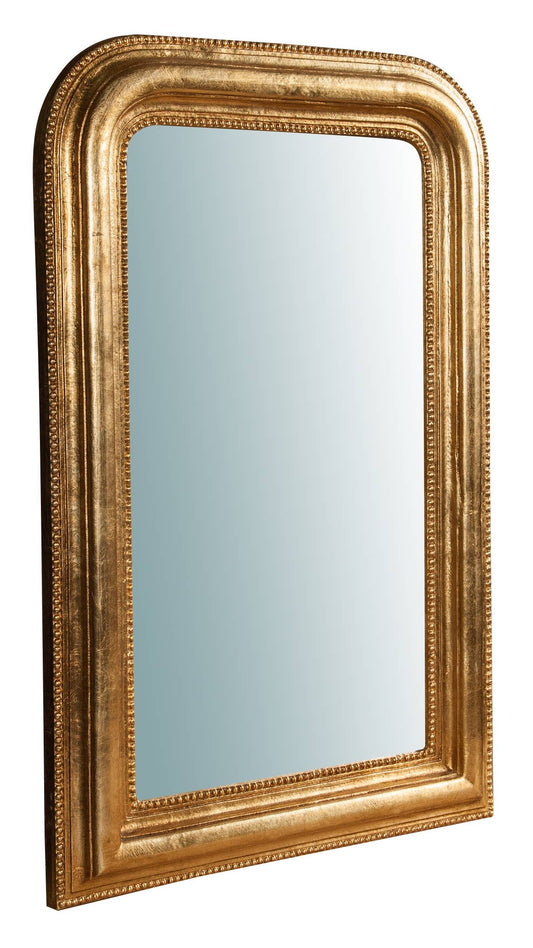 Wooden Mirror with Gold Leaf Finish