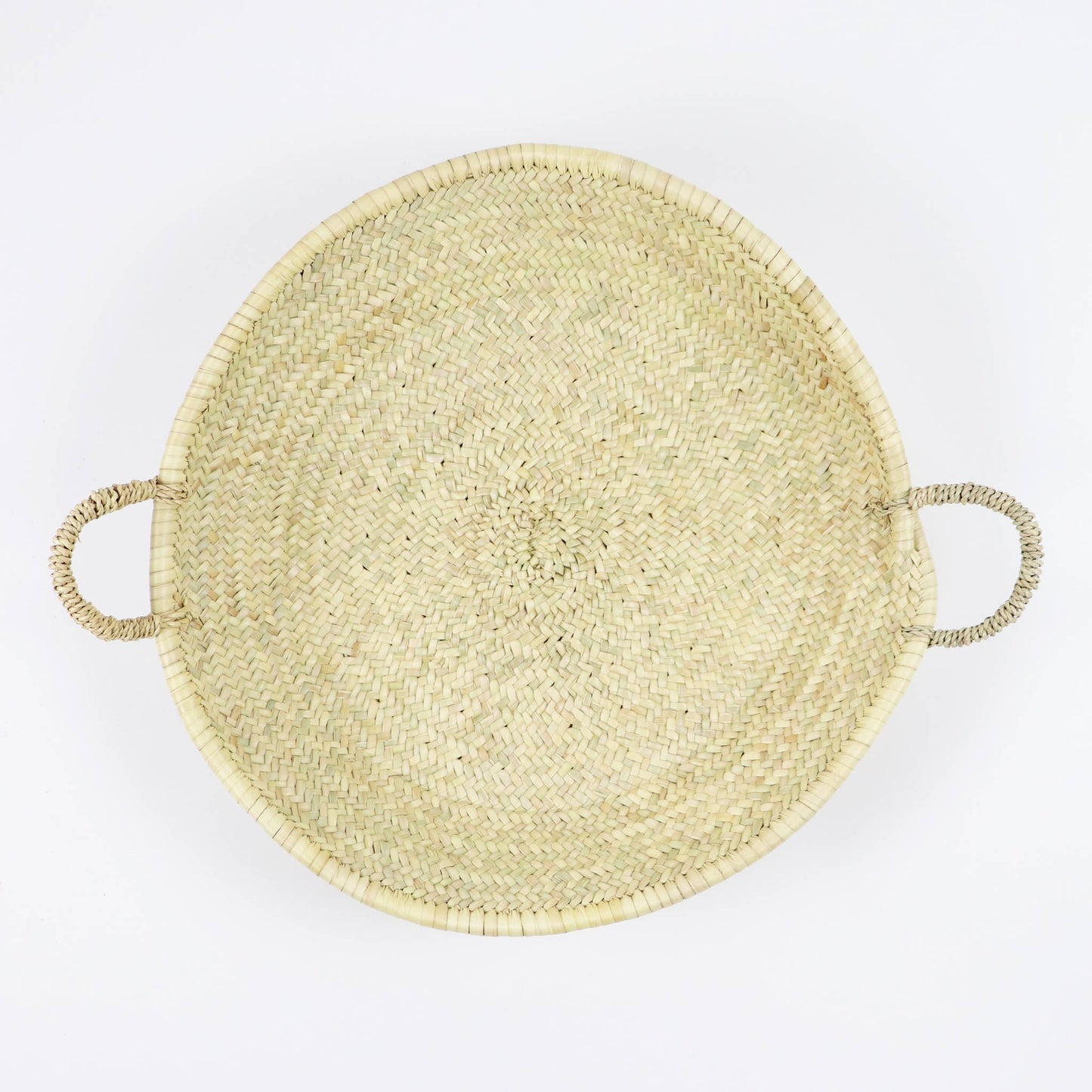 Moroccan Straw Woven Plate: Large