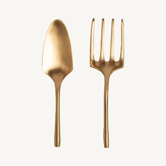 Solid Brass Gardening Tool Pair