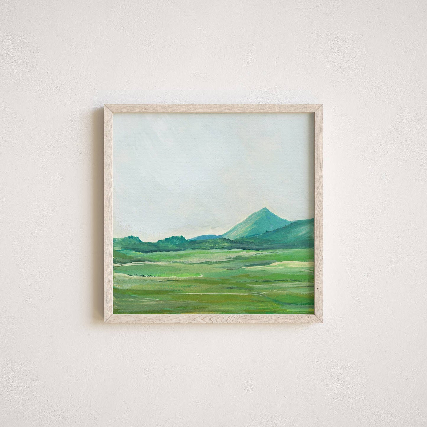 Green Fields: 8x8 Inches