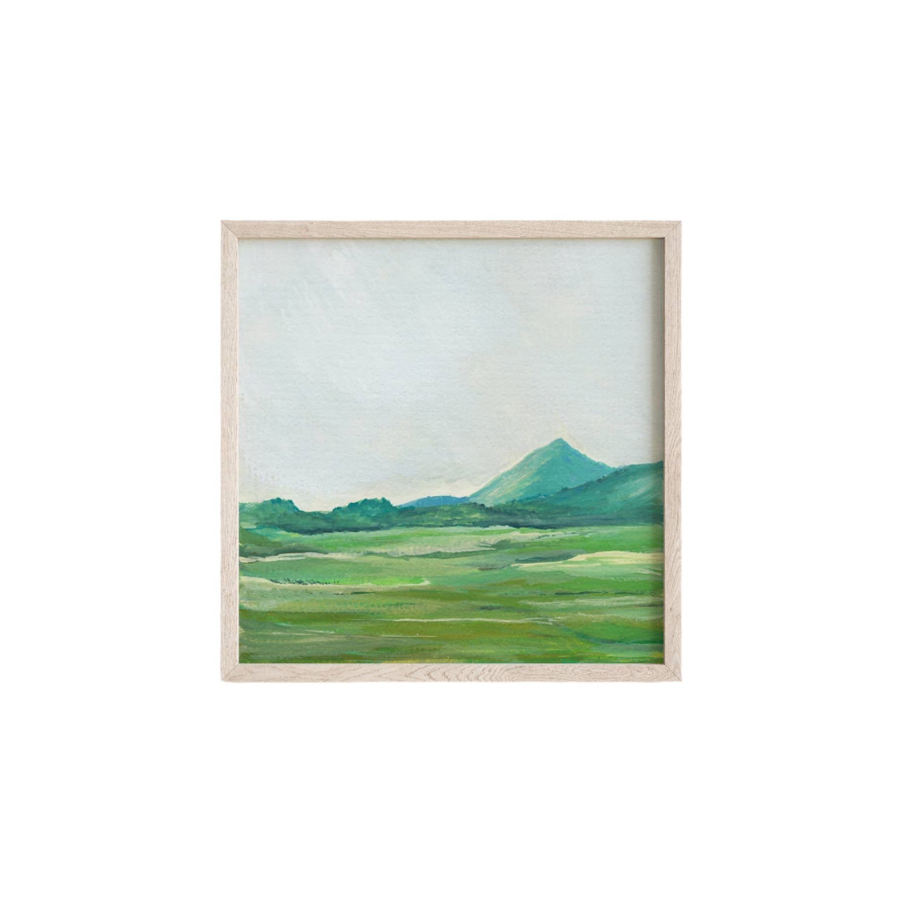 Green Fields: 8x8 Inches