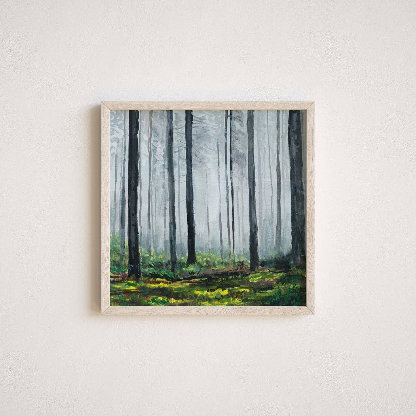 Forest Fog: 8x8 Inches