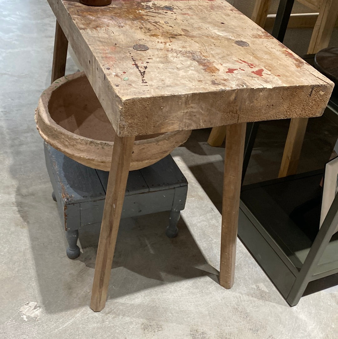 Vintage butcher table