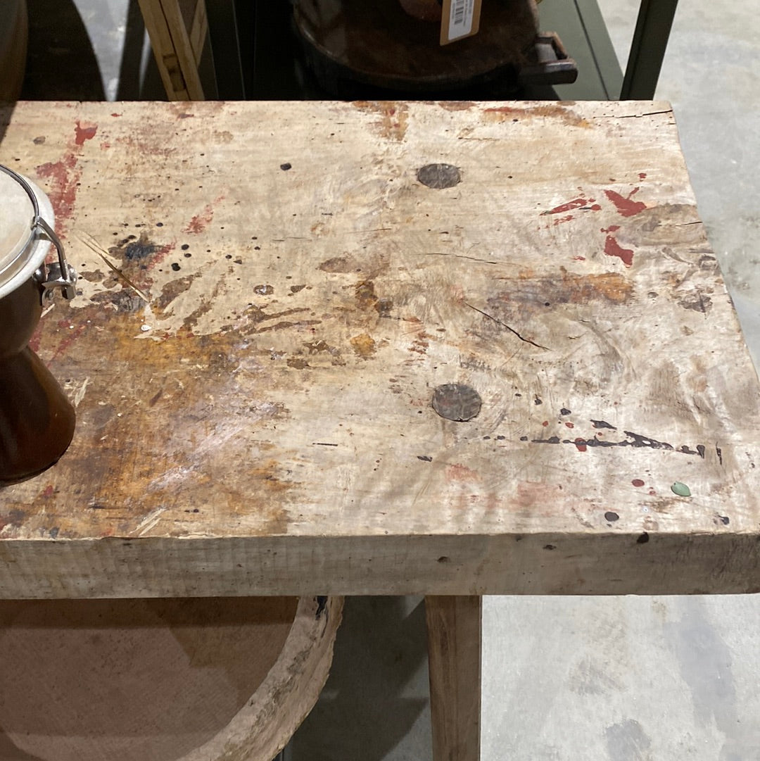 Vintage butcher table