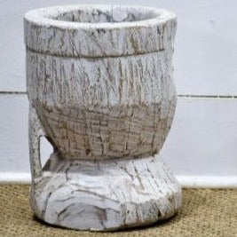 Carved Wooden Mortar